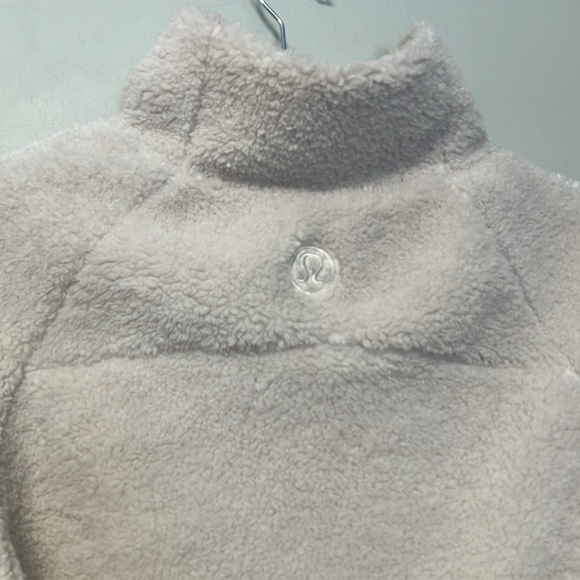 Lululemon faux sherpa crop half zip sweater - Picture 7 of 8